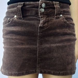 A cute, courdoroy mini skirt!